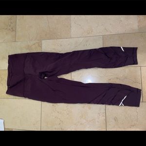 Lululemon maroon leggings